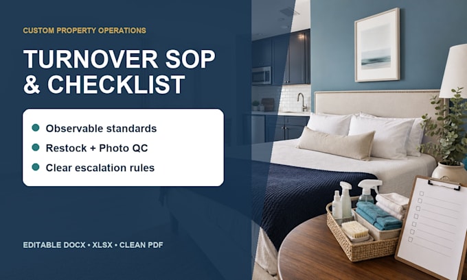 create a custom vacation rental turnover sop and checklist