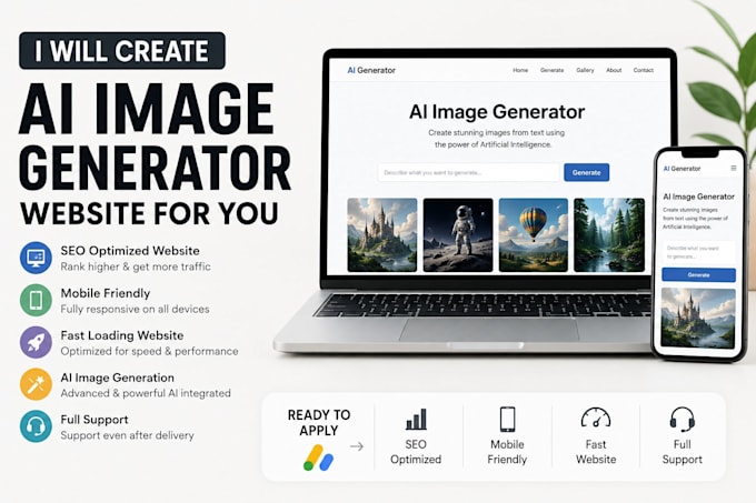 build a working ai image generator website from your idea