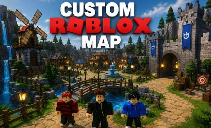create a custom roblox map for your game