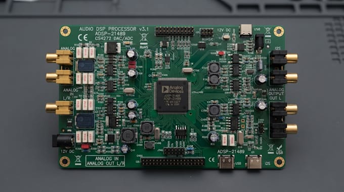 design dsp audio pcb, amplifier, preamp and audio processing circuits boards