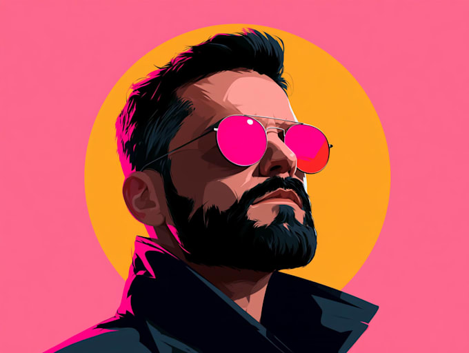 do simple cartoon portrait