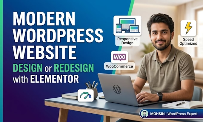 design, or redesign a responsive wordpress website