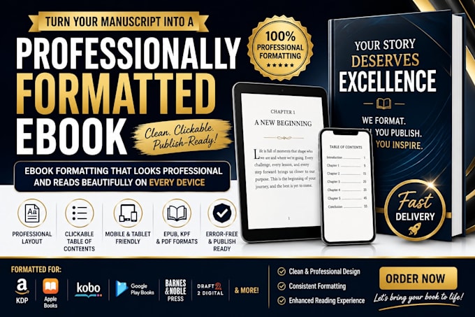 professionally format your manuscript for publishing
