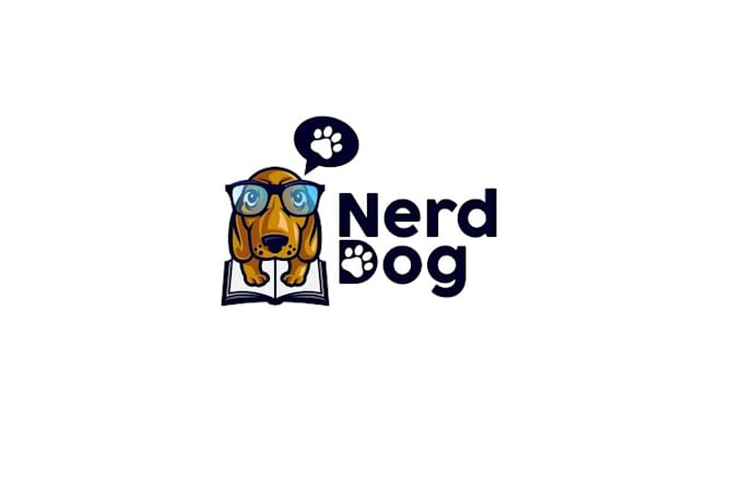 design nerd dog cares logo