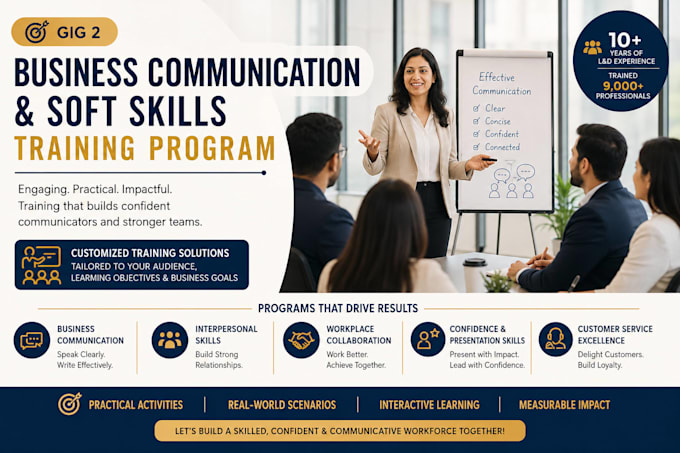create business communication and soft skills program
