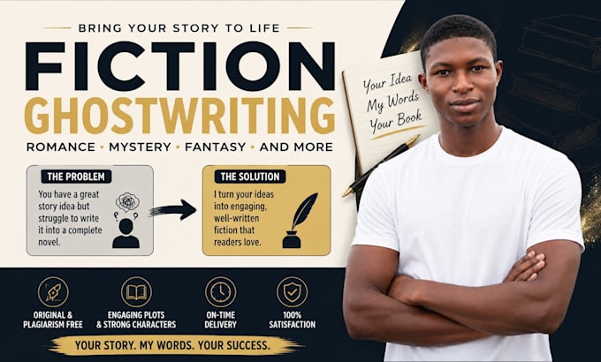 ghostwrite your novel or fiction book