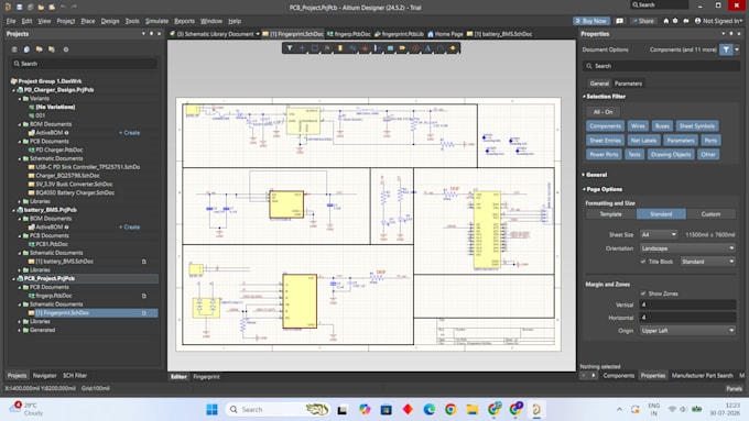 design schematic and embedded hardware