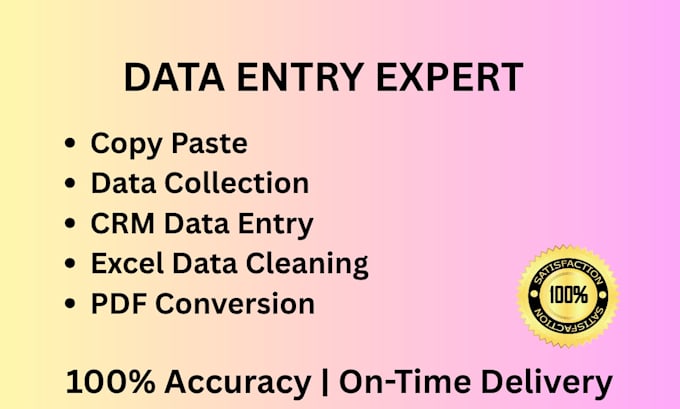 accurate data entry, copy paste, excel, web research