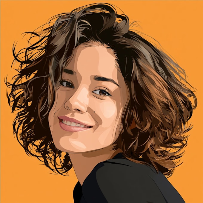 make a face into vector cartoon portrait
