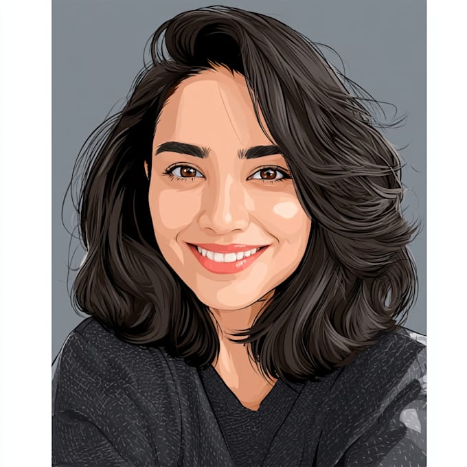 do cartoon portrait, vector portrait and cartoon logo