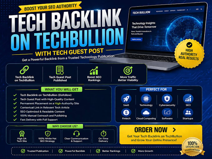 boost SEO with tech backlink on techbullion guest post