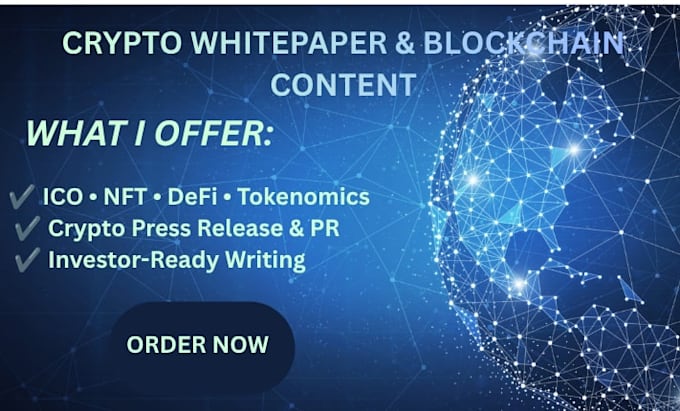 write a crypto whitepaper, blockchain content, tokenomics and nft docs