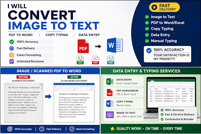 convert image to text and do accurate data entry