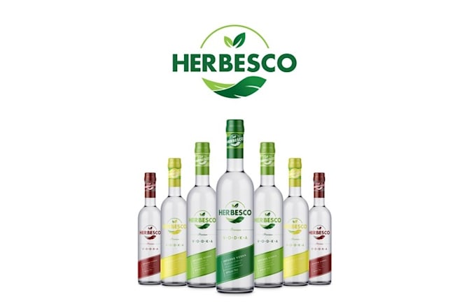 design vodka production company label packaging logo