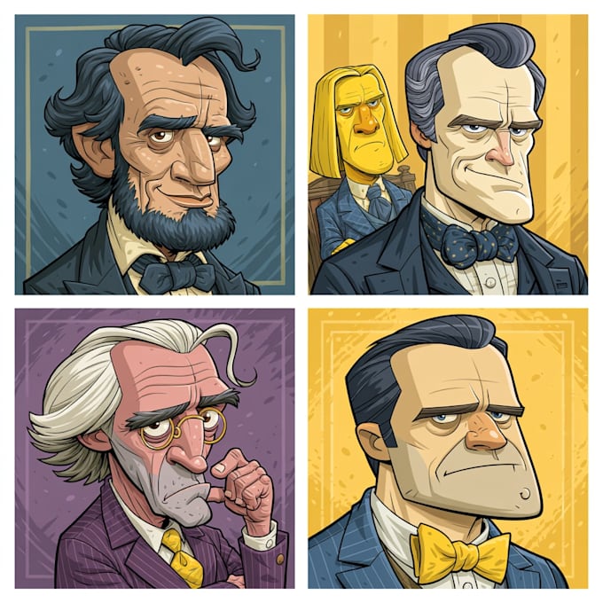 do a political cartoon art