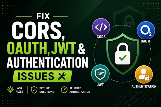 fix cors, oauth, jwt and authentication issues