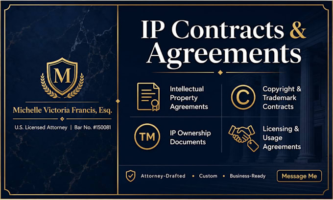 draft expert copyright and trademark contracts