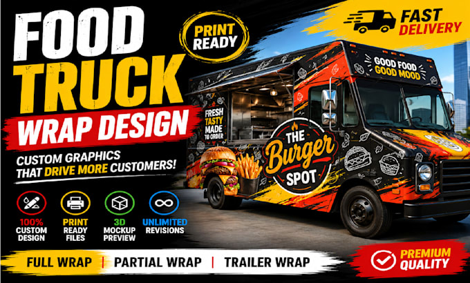 custom food truck wrap