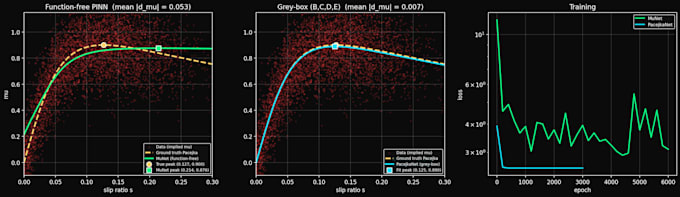 build physics informed neural networks and mathematical surrogates