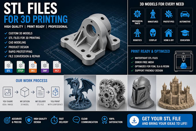 repair stl or create for a 3d printer