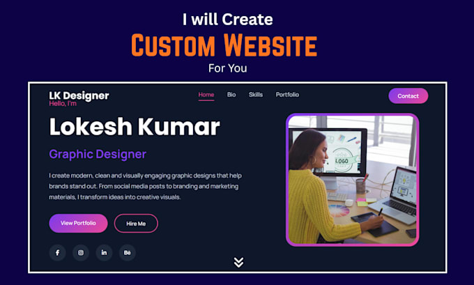 create a premium website for startups, companies, and personal brands