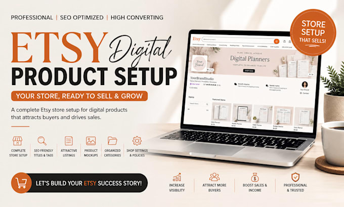 setup etsy digital product