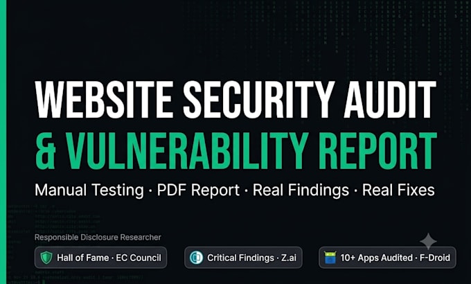 pentest your website and deliver a full vulnerability report
