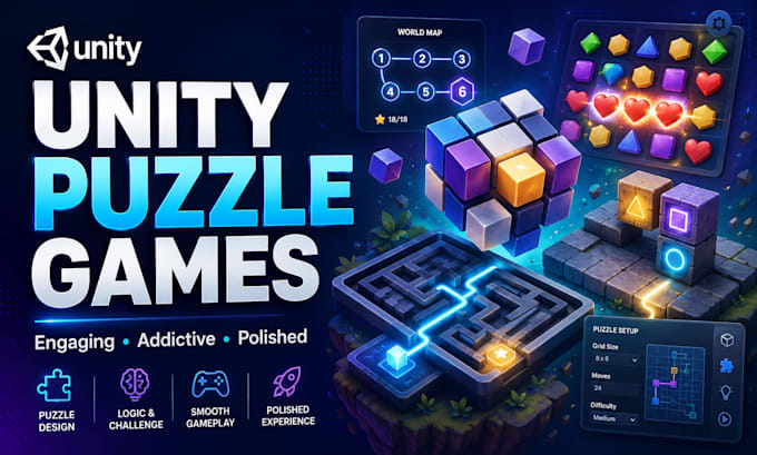 develop custom unity puzzle games and educational games