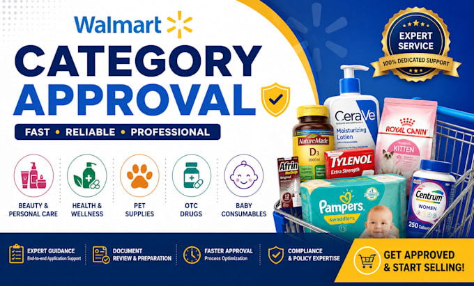 help unlock walmart brand and category approval