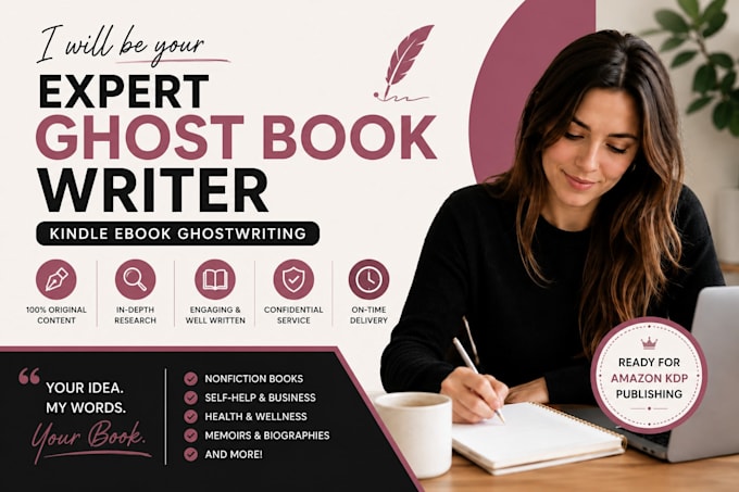 be your expert ghost book writer for kindle ebook ghostwriting