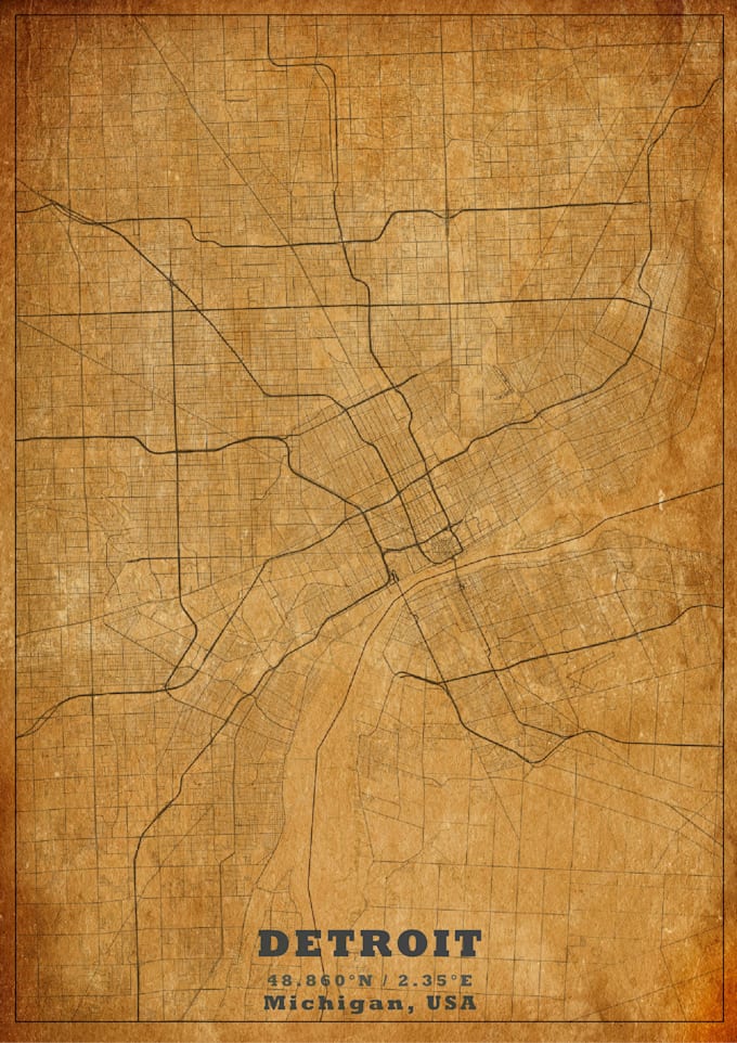 design a custom city map poster print for your wall