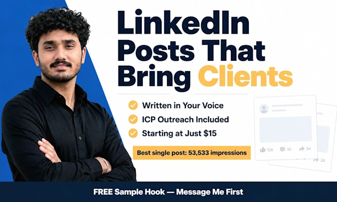 be your linkedin ghostwriter and write organic posts for founders