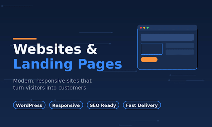 build a modern responsive website or landing page for your business