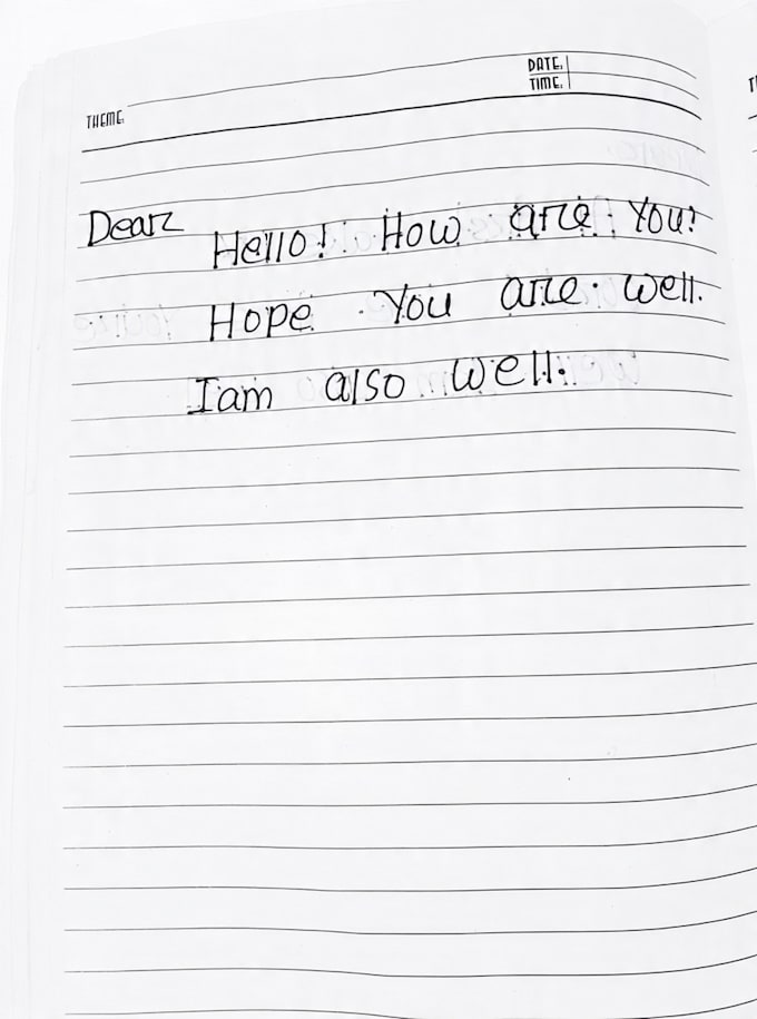do neat and clear handwritten text to word typing