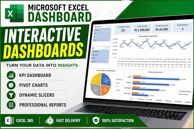 create an interactive excel dashboard