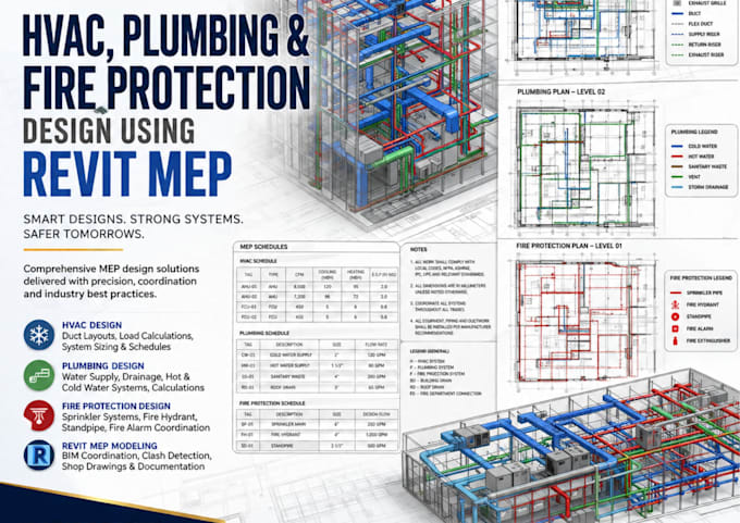 design hvac, plumbing, and fire protection in revit mep