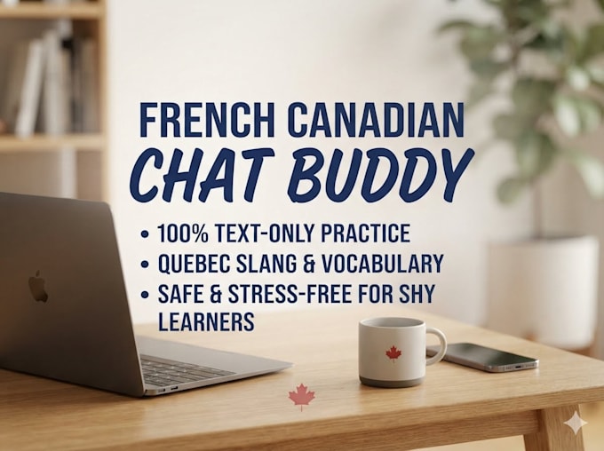 be your french canadian chat buddy for text practice