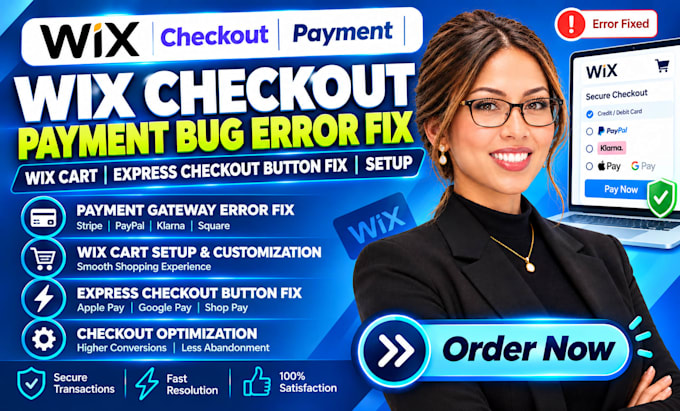 do wix checkout payment bug eror fix wix cart express checkout button fix setup