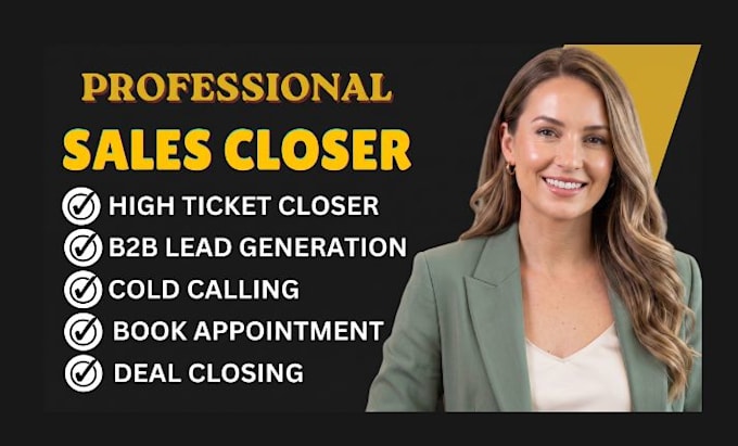 sales closer sales representative expert high ticket sales rep online sales rep