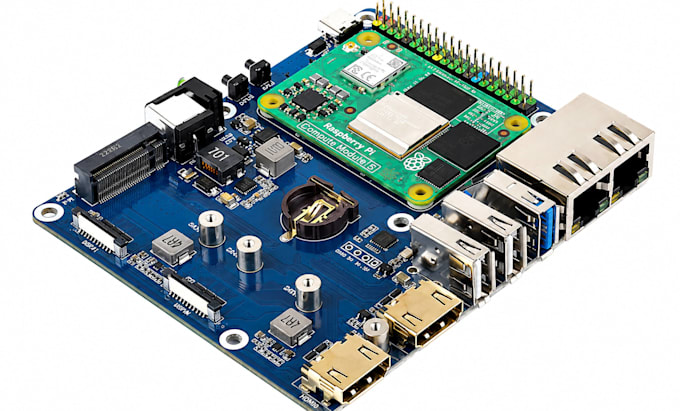 design raspberry pi cm4 and cm5 hat and compute module carrier boards
