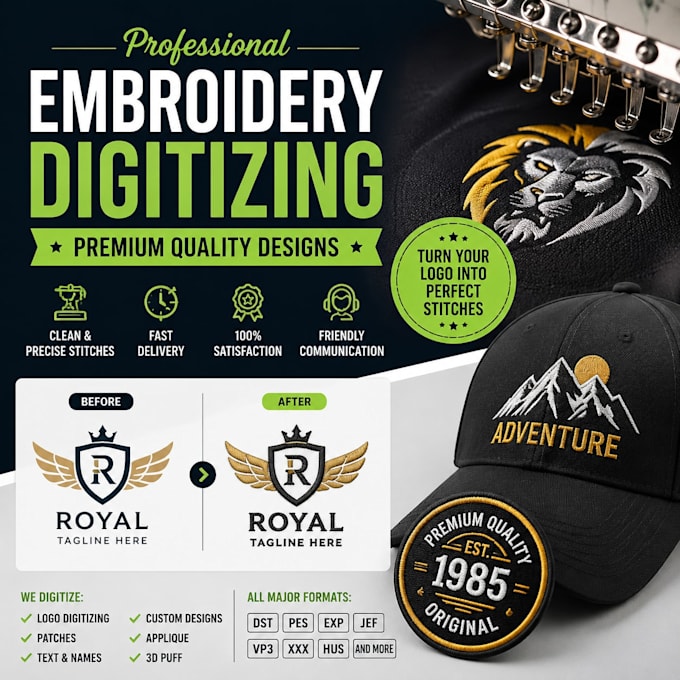 create custom embroidery digitizing designs for machine embroidery