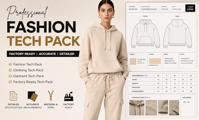 fashion tech pack, clothing tech pack, garment tech pack,factory ready tech pack