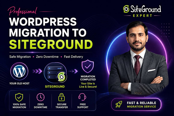 set up wordpress websites at siteground, hostinger, and godaddy hosting