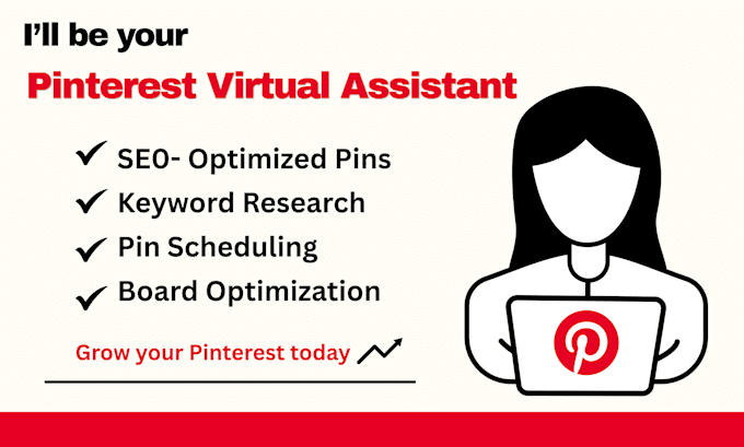 be your pinterest virtual assistant for seo pins and growth