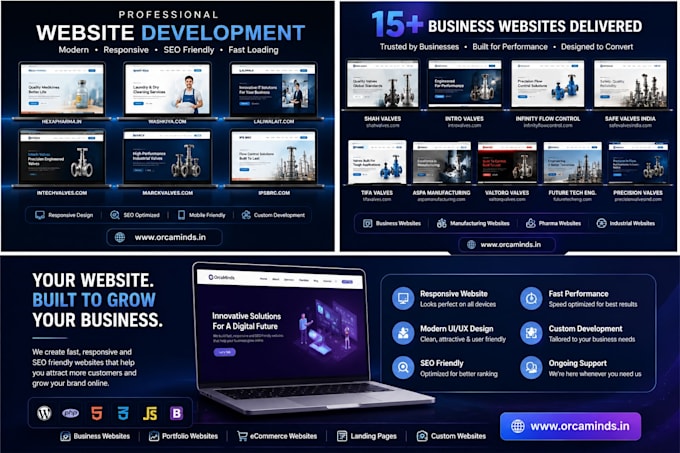 develop a fast, responsive, SEO friendly website
