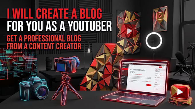 create a blog for you as a youtuber