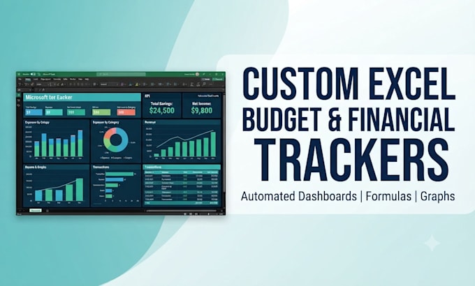create custom excel budget and financial trackers