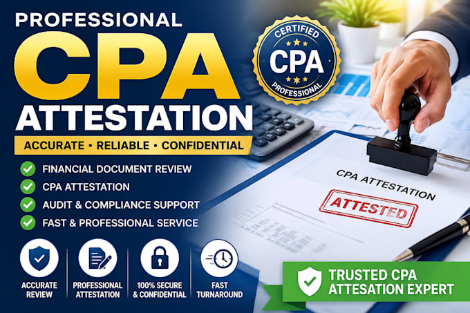 review and CPA attest your financial documents