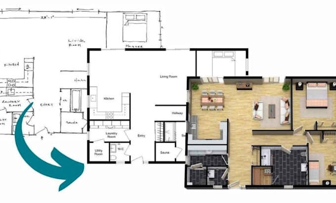 redraw old architectural plans in autocad