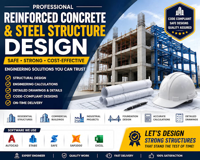 design reinforced concrete and steel structures with engineering calculations